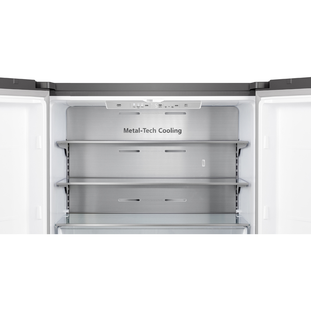Side by Side HISENSE RQ758N4SBFE, Total No Frost, 609 l, H 178.5 cm, Clasa E, Wi-Fi, negru