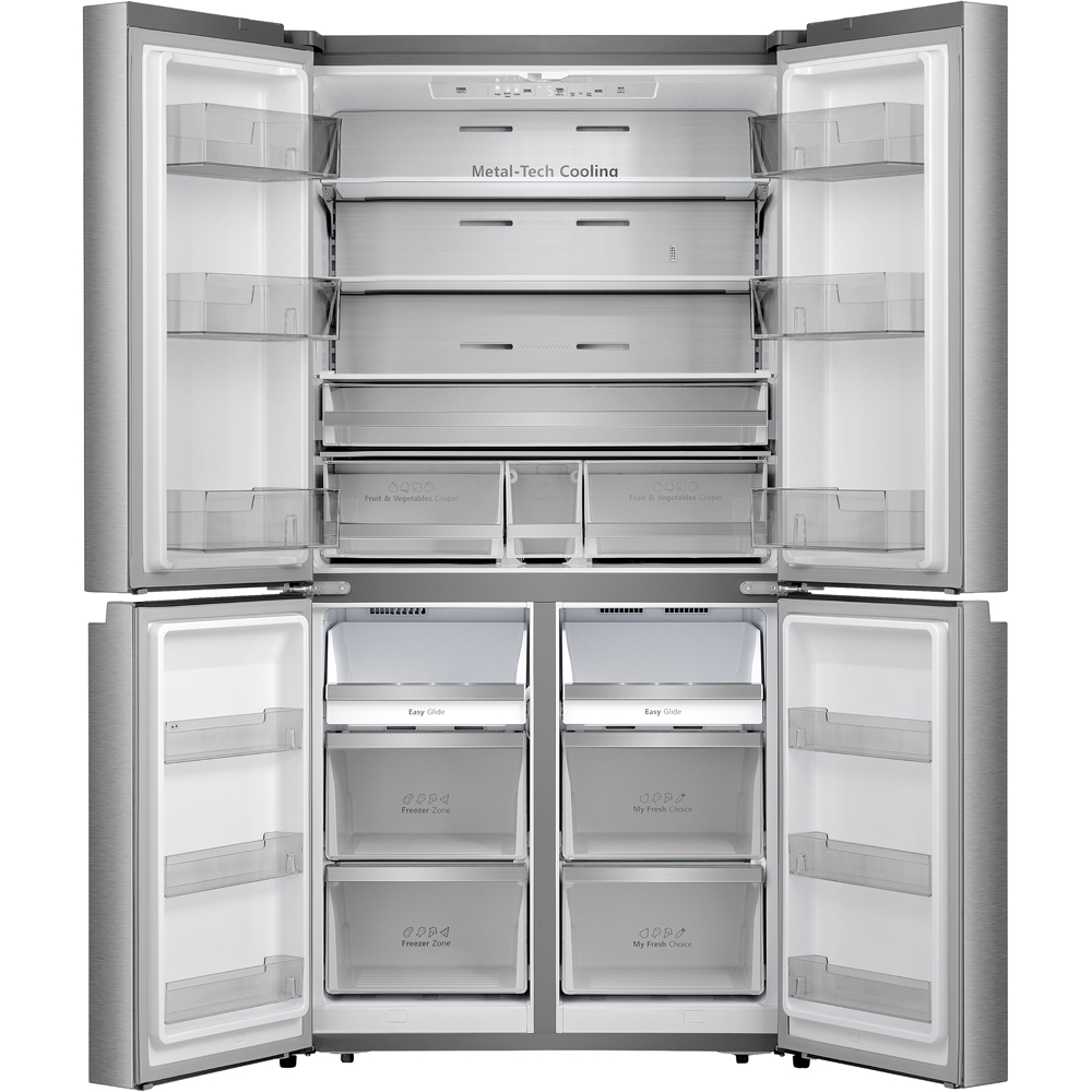 Side by Side HISENSE RQ758N4SBSE, Total No Frost, 609 l, H 178.5 cm, Clasa E, Wi-Fi, inox