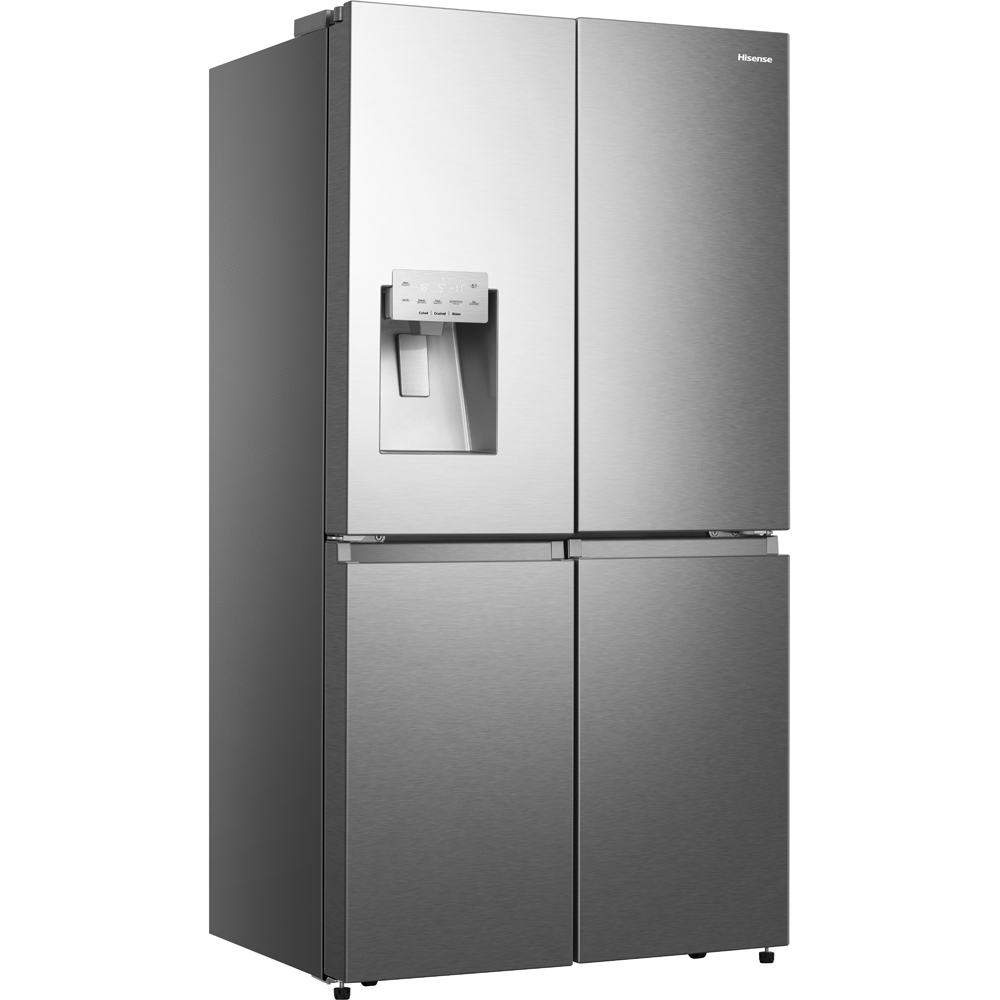 Side by Side HISENSE RQ760N4SASE, Total No Frost, 584 l, H 178.5 cm, Clasa E, Dozator apa, Wi-Fi, argintiu