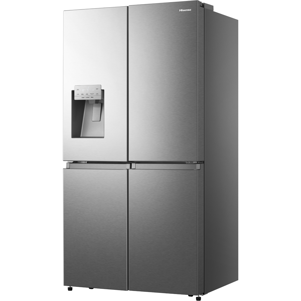 Side by Side HISENSE RQ760N4SASE, Total No Frost, 584 l, H 178.5 cm, Clasa E, Dozator apa, Wi-Fi, argintiu