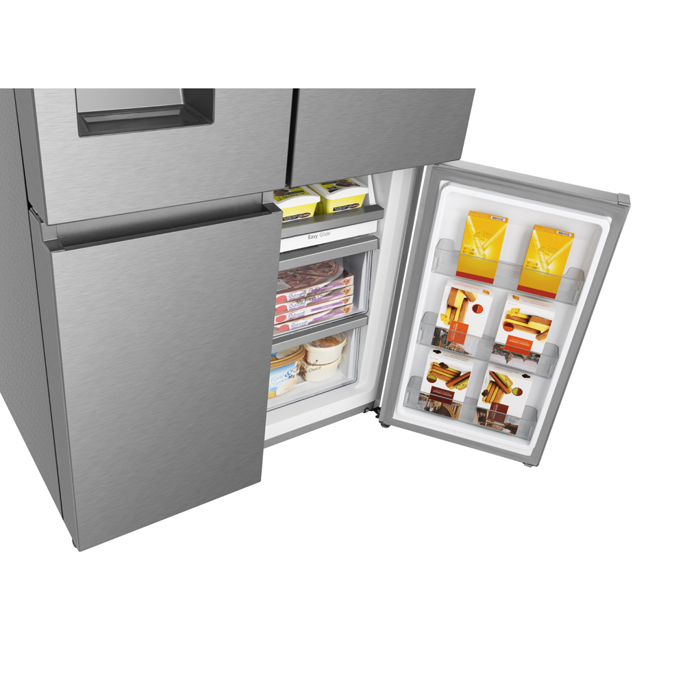Side by Side HISENSE RQ760N4SASE, Total No Frost, 584 l, H 178.5 cm, Clasa E, Dozator apa, Wi-Fi, argintiu