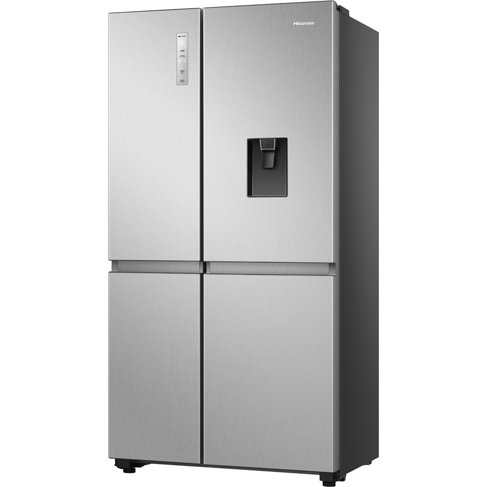Side by Side HISENSE RS840N4WCE, Total No Frost, 649 l, H 179.5 cm, Clasa E, Dozator apa, Wi-Fi, argintiu