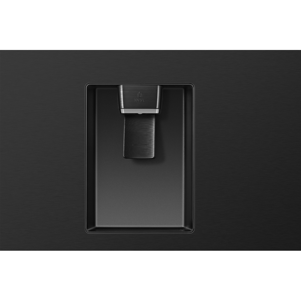 Side by Side HISENSE RS840N4WFE, Total No Frost, 649 l, H 179.5 cm, Clasa E, Dozator apa, Wi-Fi, negru
