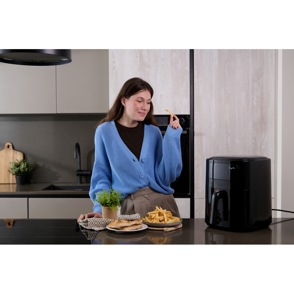 Friteuza cu aer cald MYRIA MY4467, 6,5l, 1700W, negru