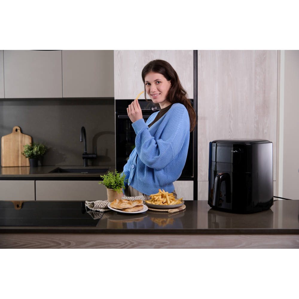 Friteuza cu aer cald MYRIA MY4467, 6,5l, 1700W, negru
