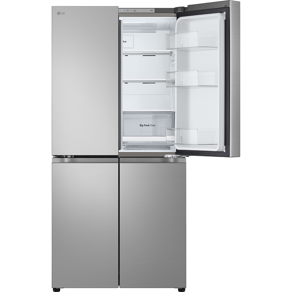 Side by Side LG GMB860PYDE, No Frost, 530 l, H 179 cm, Clasa E, argintiu