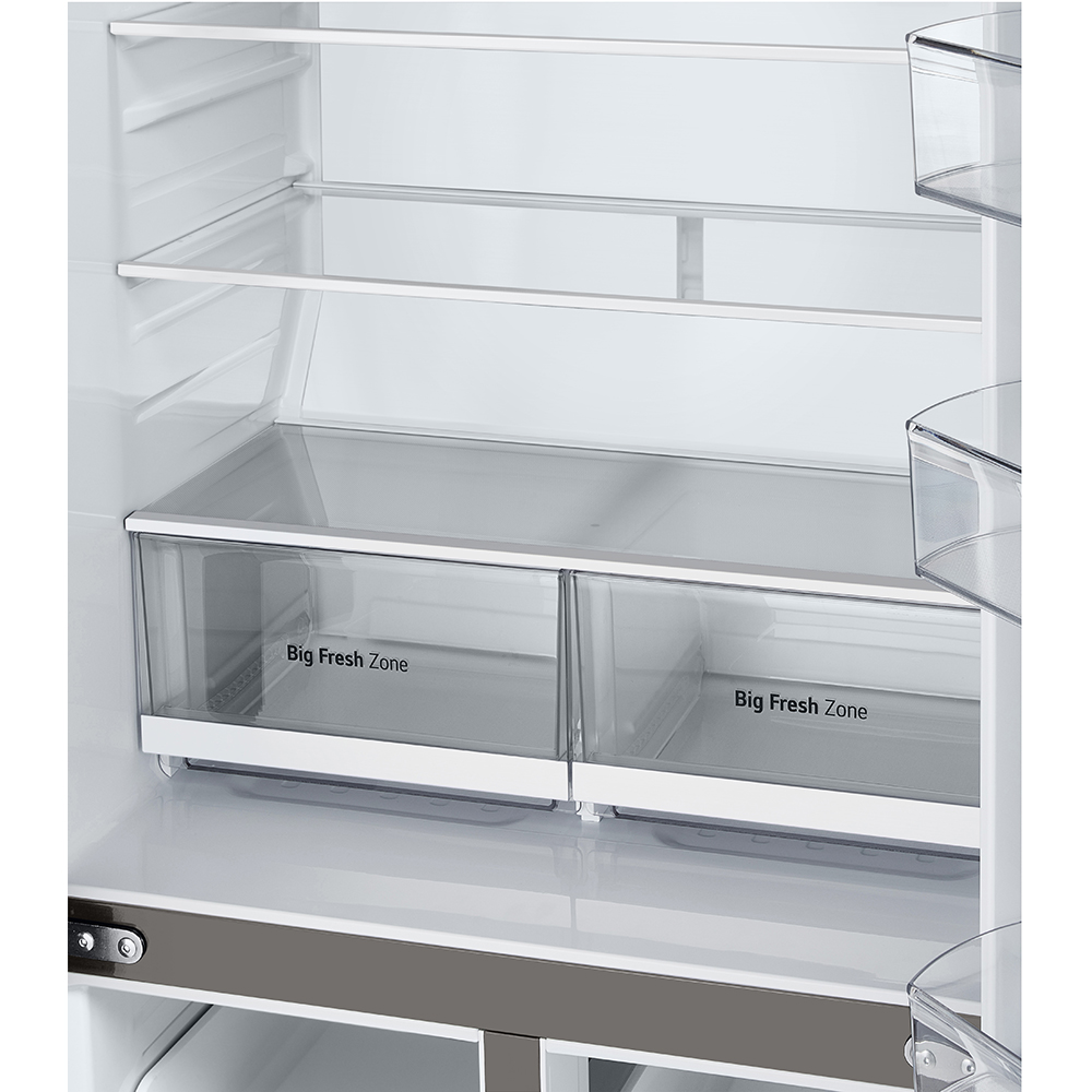 Side by Side LG GMB860PYDE, No Frost, 530 l, H 179 cm, Clasa E, argintiu