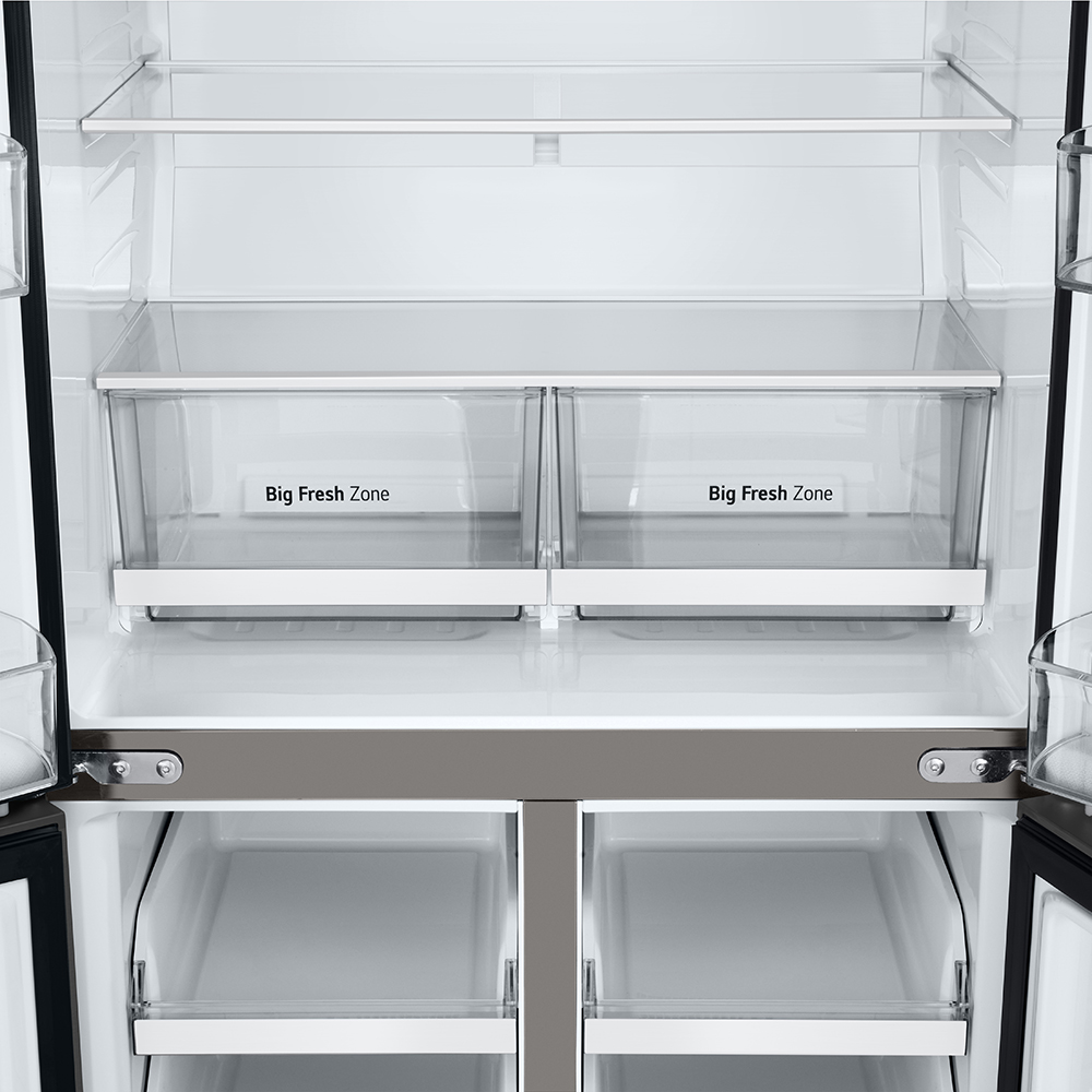 Side by Side LG GMB860PYDE, No Frost, 530 l, H 179 cm, Clasa E, argintiu