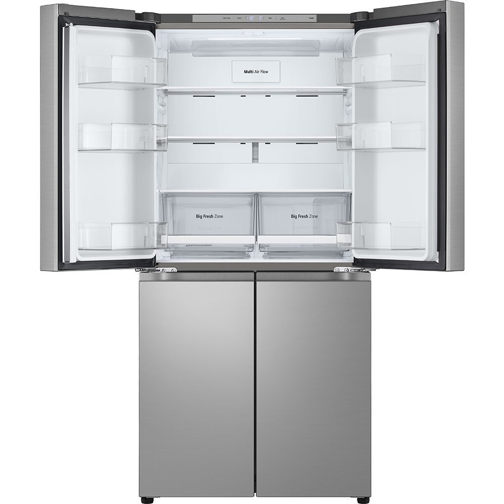Side by Side LG GMB860PYDE, No Frost, 530 l, H 179 cm, Clasa E, argintiu