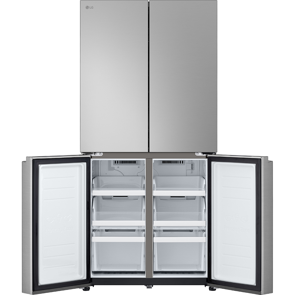 Side by Side LG GMB860PYDE, No Frost, 530 l, H 179 cm, Clasa E, argintiu