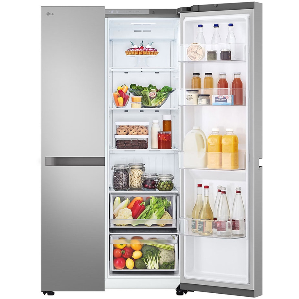 Side by Side LG GSBC40PYPE, No Frost, 664 l, H 179 cm, Clasa E, argintiu