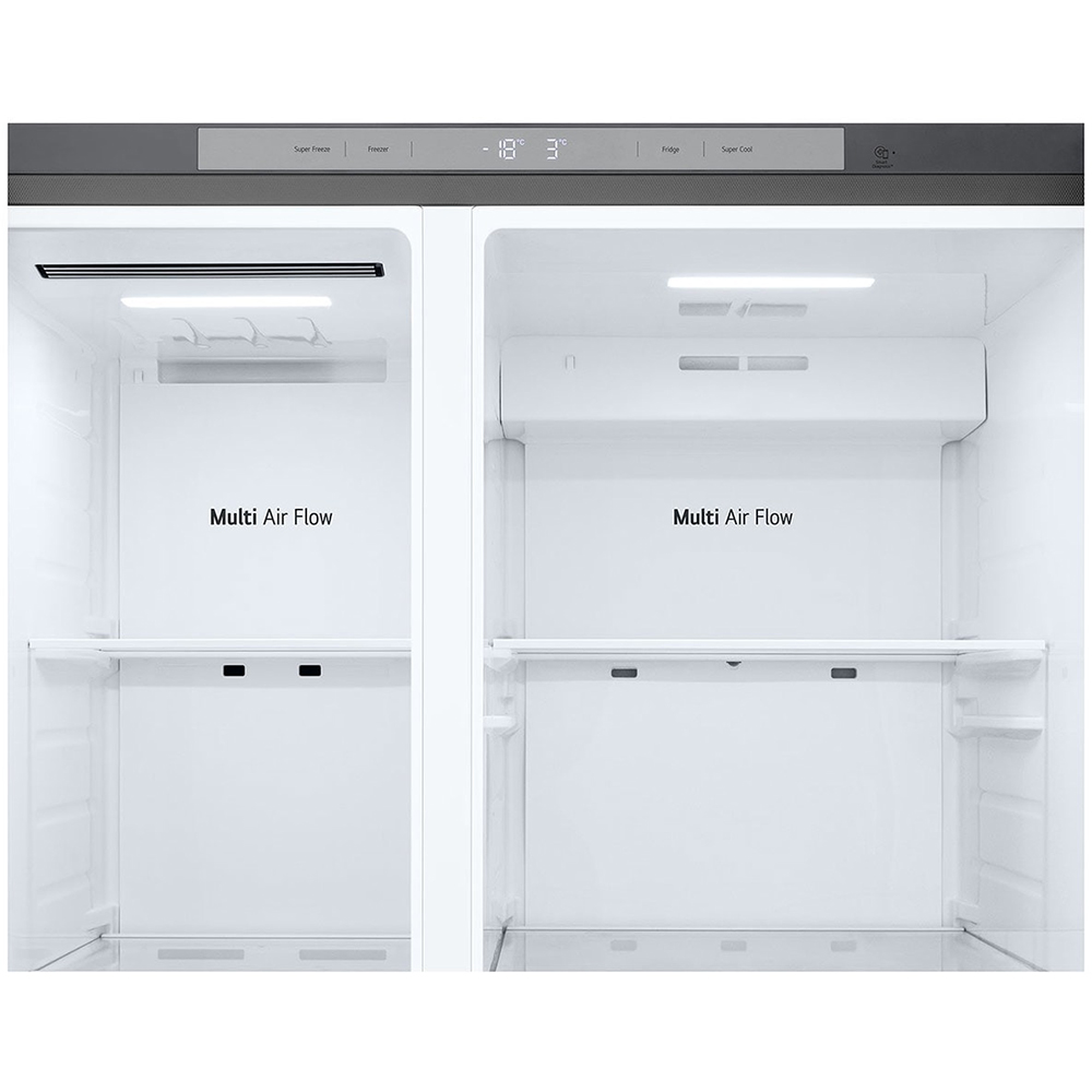 Side by Side LG GSBC40PYPE, No Frost, 664 l, H 179 cm, Clasa E, argintiu