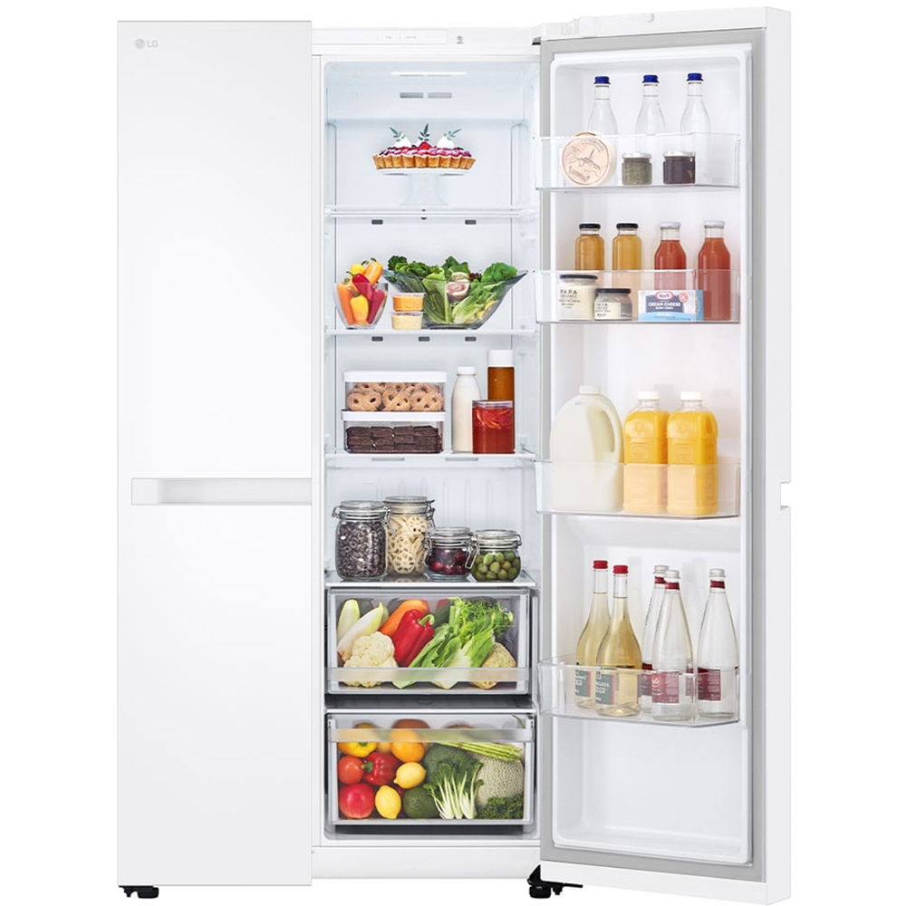 Side by Side LG GSBC40SWPE, No Frost, 664 l, H 179 cm, Clasa E, alb
