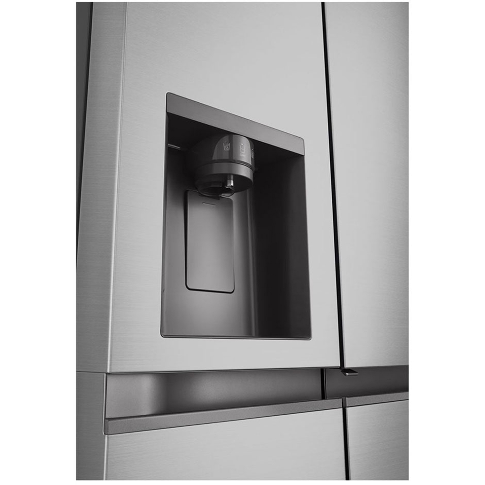 Side by Side LG GSJC41PYPE, No Frost, 641 l, H 179 cm, Clasa E, Dozator apa, argintiu