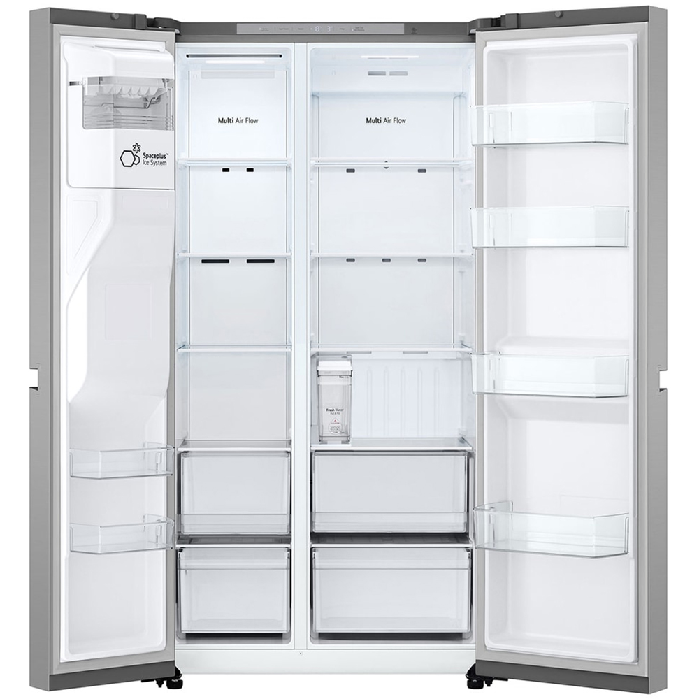 Side by Side LG GSLC41PYPE, No Frost, 641 l, H 179 cm, Clasa E, Dozator apa, argintiu
