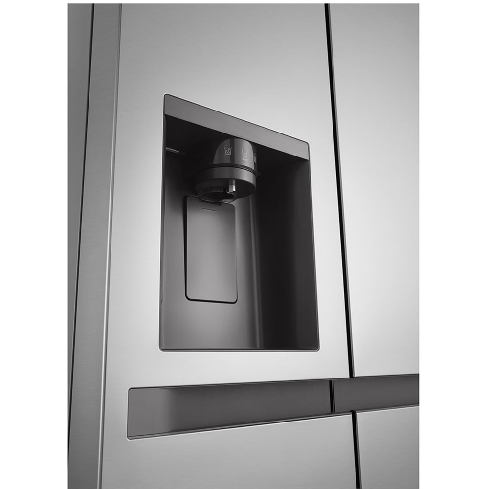 Side by Side LG GSLC41PYPE, No Frost, 641 l, H 179 cm, Clasa E, Dozator apa, argintiu
