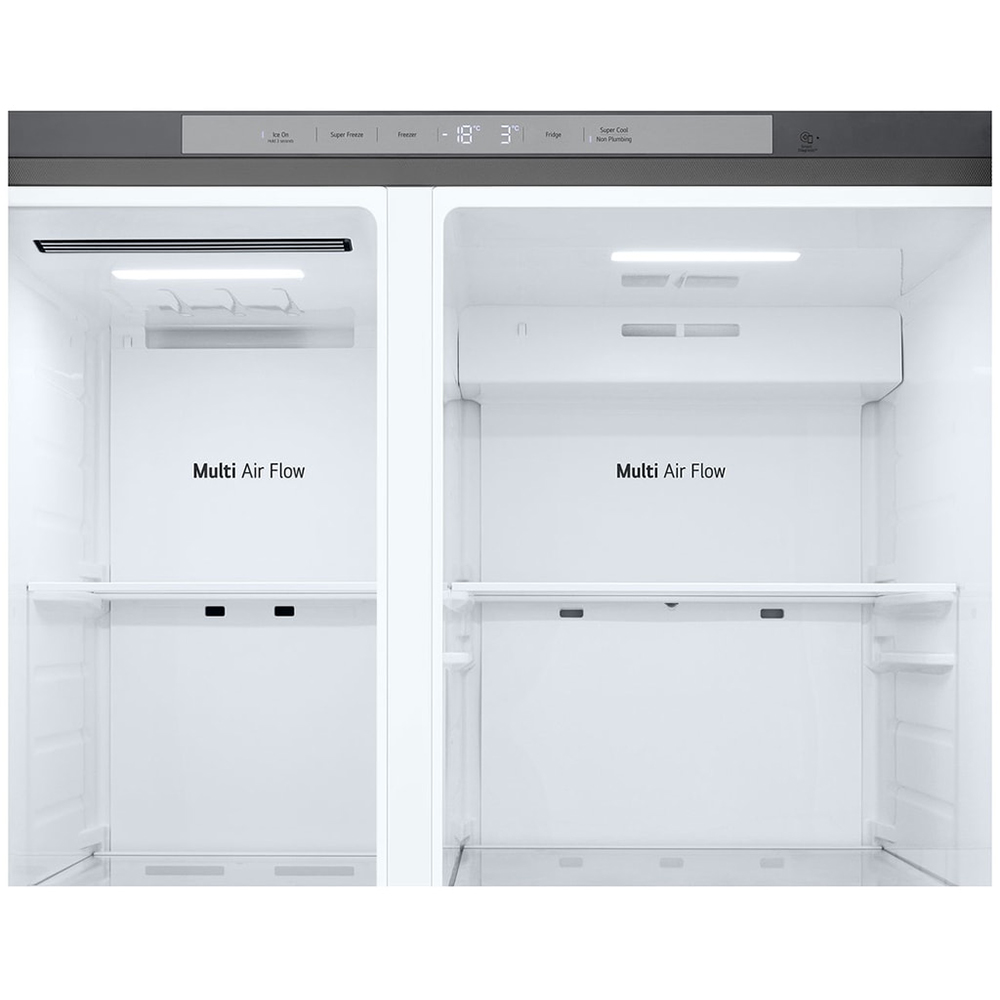 Side by Side LG GSLC41PYPE, No Frost, 641 l, H 179 cm, Clasa E, Dozator apa, argintiu