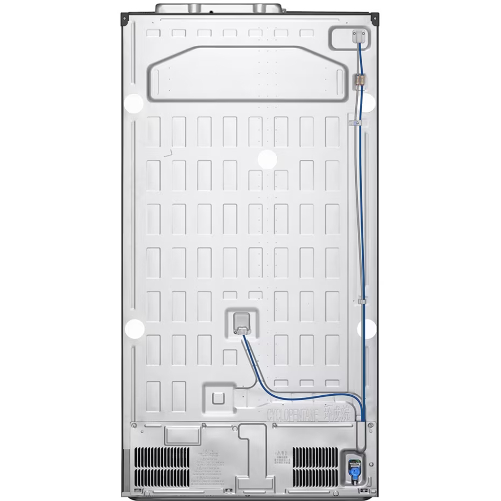 Side by Side LG GSLV71MCTD, No Frost, 635 l, H 179 cm, Clasa D, Dozator apa, negru
