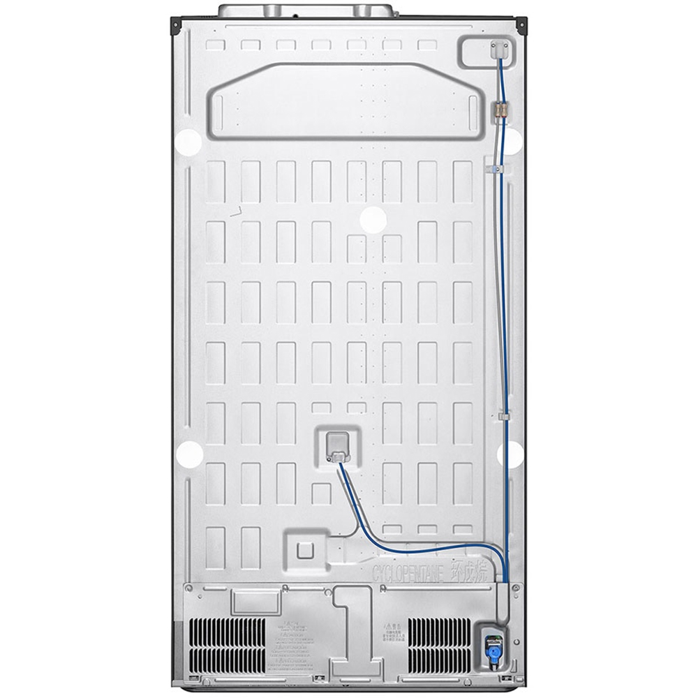 Side by Side LG GSXV91MCAE, No Frost, InstaView, 635 l, H 179 cm, Clasa E, Dozator apa, negru