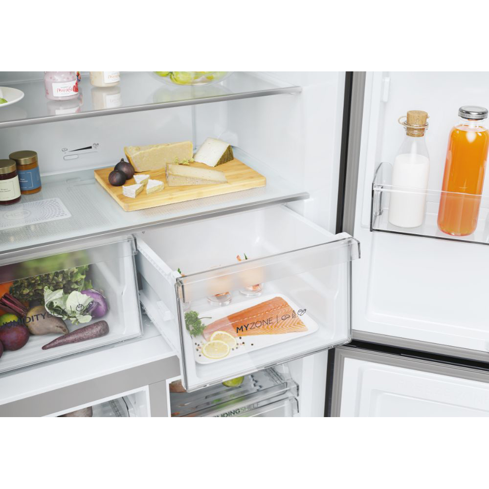 Side by Side HAIER HCR5919ENMB, No Frost, 528 l, H 190 cm, Clasa E, negru