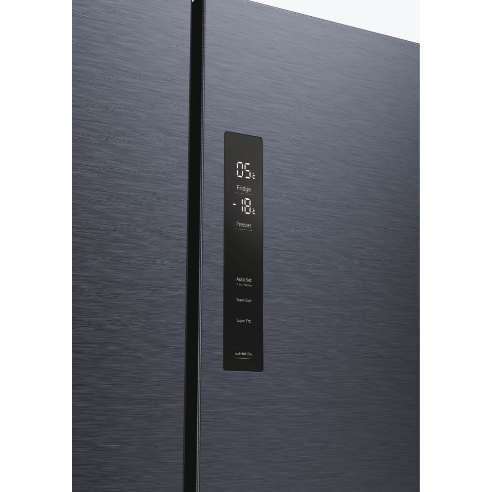 Side by Side HAIER HCR5919ENMB, No Frost, 528 l, H 190 cm, Clasa E, negru