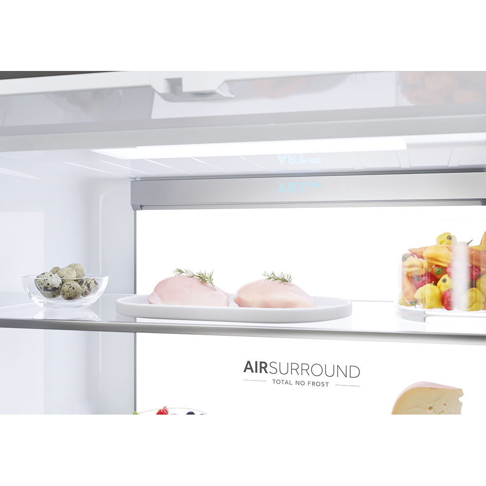 Side by Side HAIER HCR79F19ENMM, Total No Frost, 646 l, H 190.5 cm, Clasa E, inox