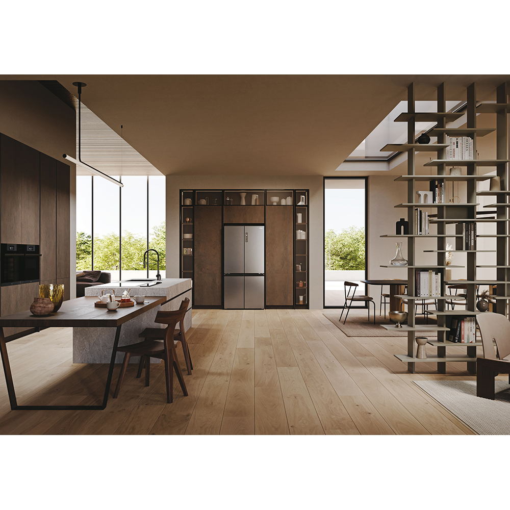 Side by Side HAIER HCR79F19ENMM, Total No Frost, 646 l, H 190.5 cm, Clasa E, inox