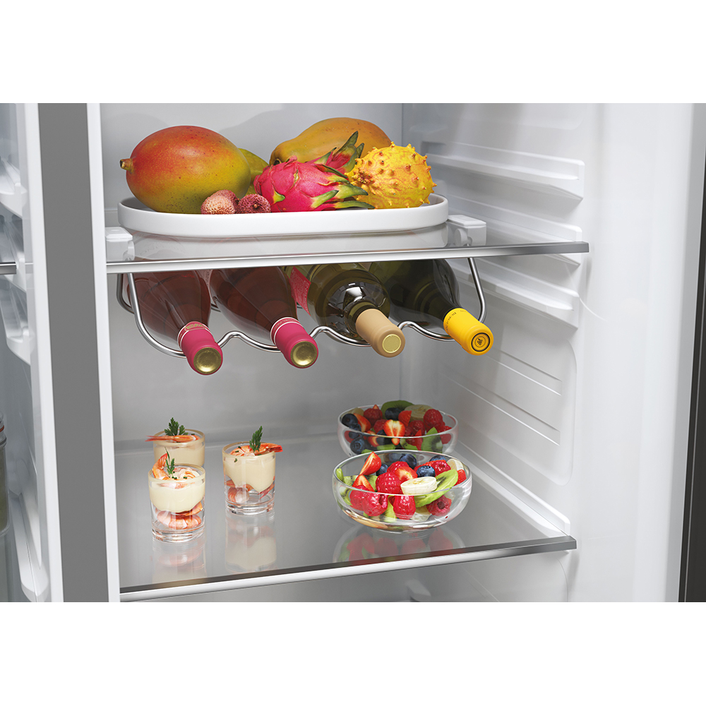 Side by Side HAIER HSW59F18EIMM, Total No Frost, 601 l, 178 cm, Clasa E, Dozator apa, Wi-Fi, inox