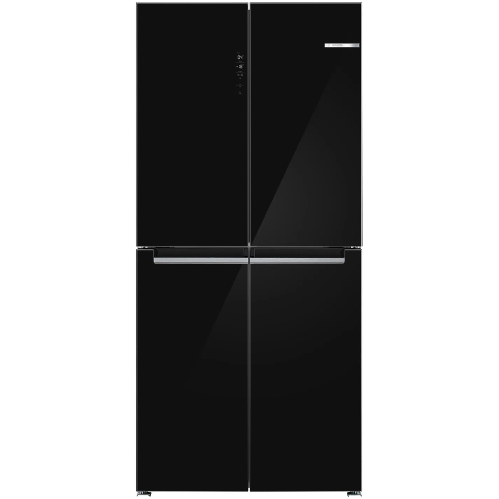 Side by Side BOSCH KMC85LBEA, No Frost, 547 l, H 189.5 cm, Clasa E, sticla neagra