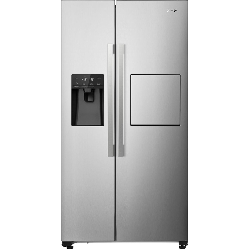 Side by Side GORENJE NRS9182VXB1, NoFrost Plus, 560 l, H 179 cm, Clasa E, Dozator apa, gri
