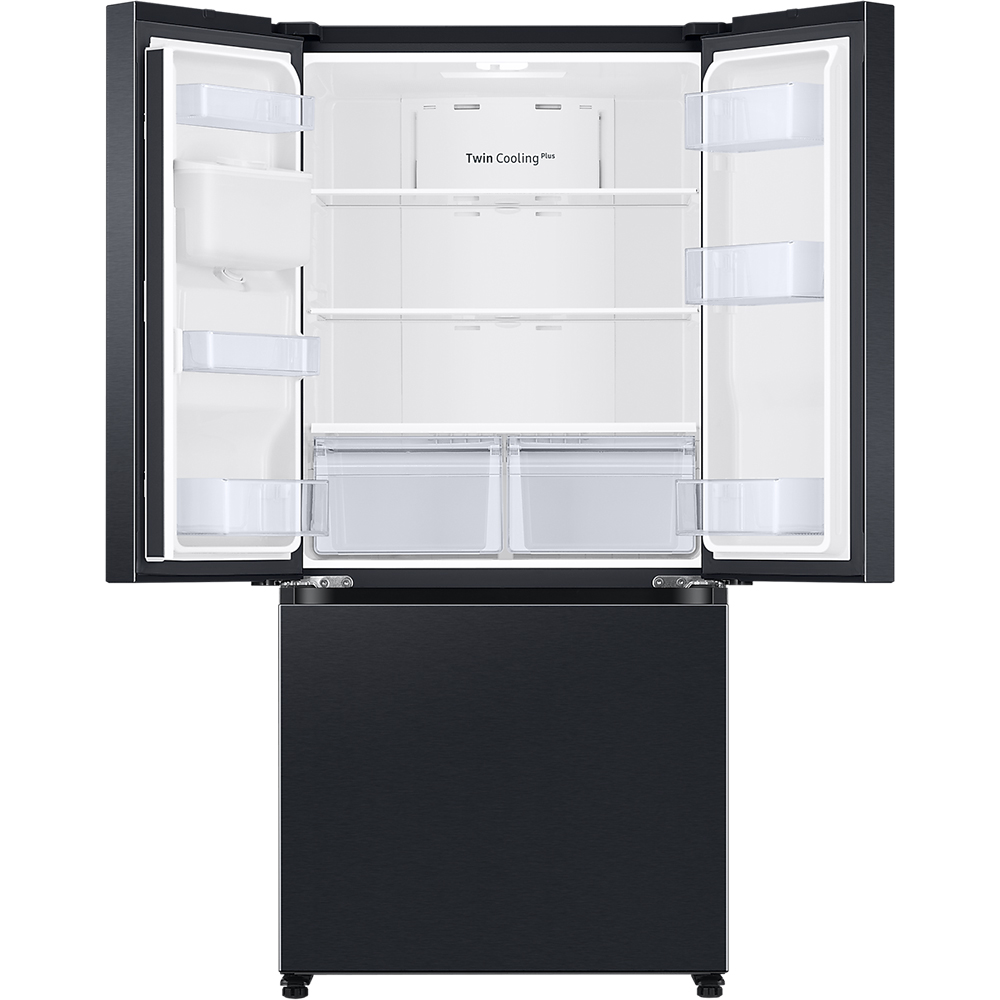 Side by Side SAMSUNG RF50C530EB1/EO, No Frost, 495 l, H 177 cm, Clasa E, Dozator apa, negru