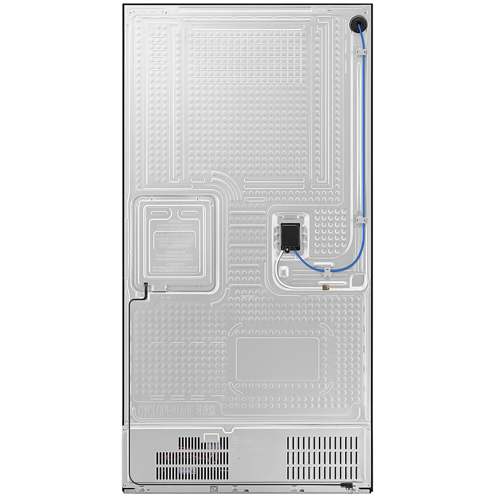 Side by Side SAMSUNG RF65DB970E22EO, No Frost, Beverage Center, 645 l, H 185 cm, Clasa E, Dozator apa, Wi-Fi, sticla neagra
