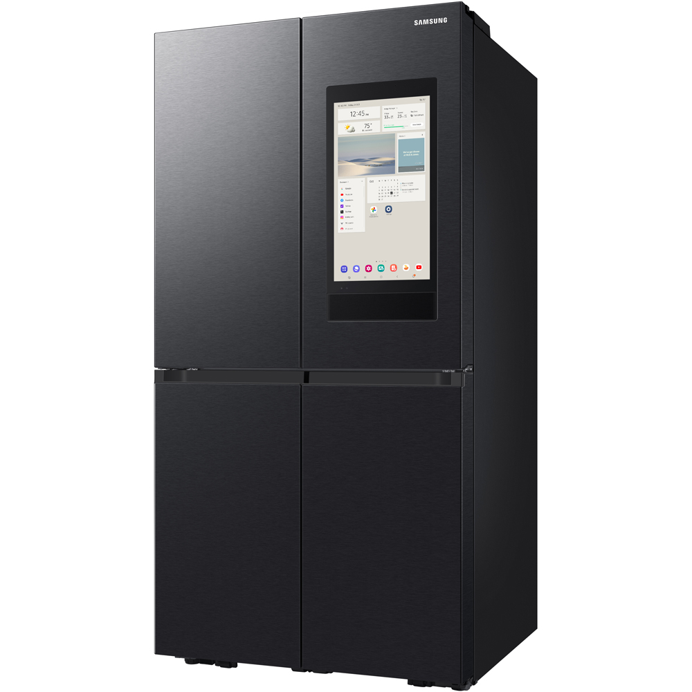 Side by Side SAMSUNG Family Hub RF65DG9H0EB1EO, No Frost, 636 l, H 183 cm, Clasa E, Wi-Fi, Dozator apa, dark inox