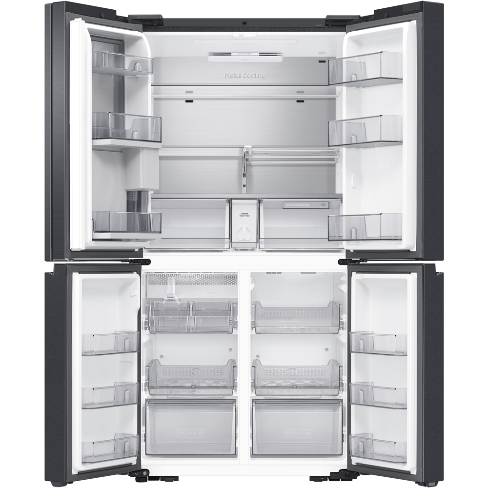 Side by Side SAMSUNG Family Hub RF65DG9H0EB1EO, No Frost, 636 l, H 183 cm, Clasa E, Wi-Fi, Dozator apa, dark inox