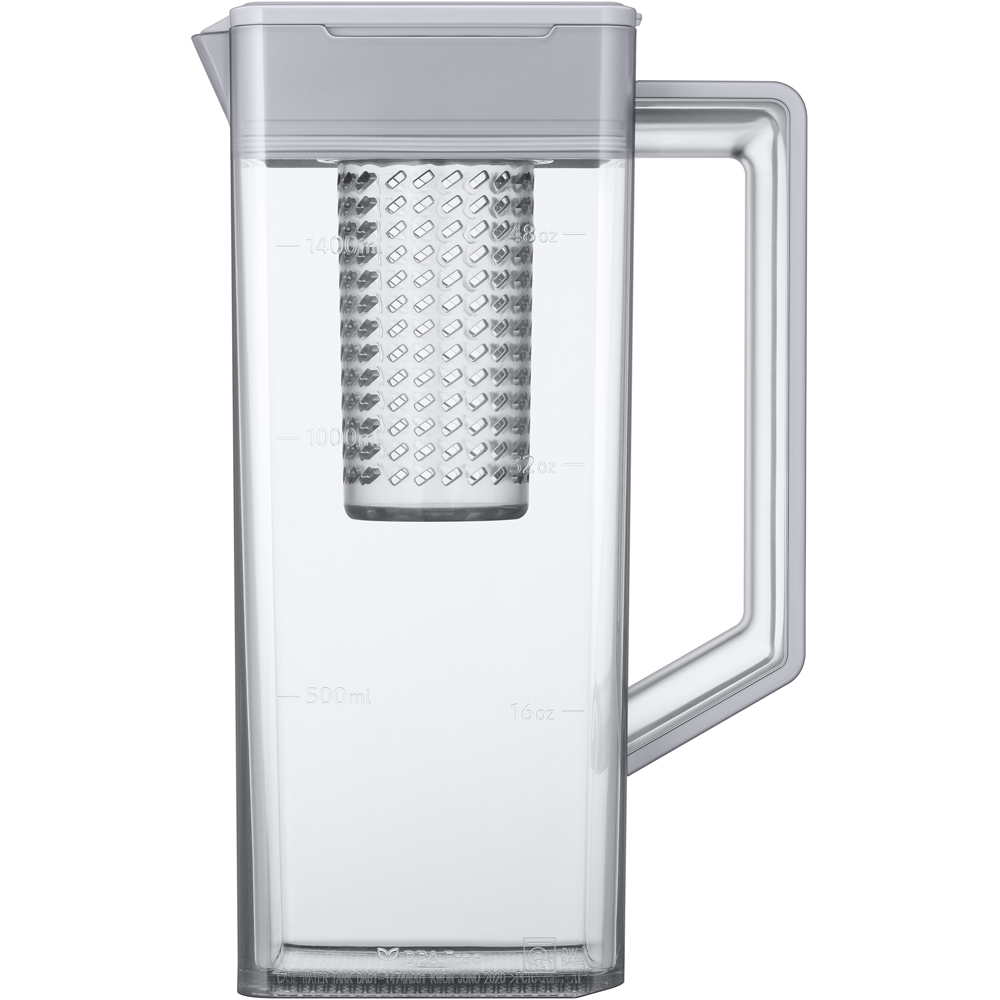 Side by Side SAMSUNG Family Hub RF65DG9H0EB1EO, No Frost, 636 l, H 183 cm, Clasa E, Wi-Fi, Dozator apa, dark inox