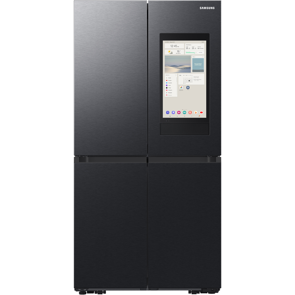 Side by Side SAMSUNG Family Hub RF65DG9H0EB1EO, No Frost, 636 l, H 183 cm, Clasa E, Wi-Fi, Dozator apa, dark inox l