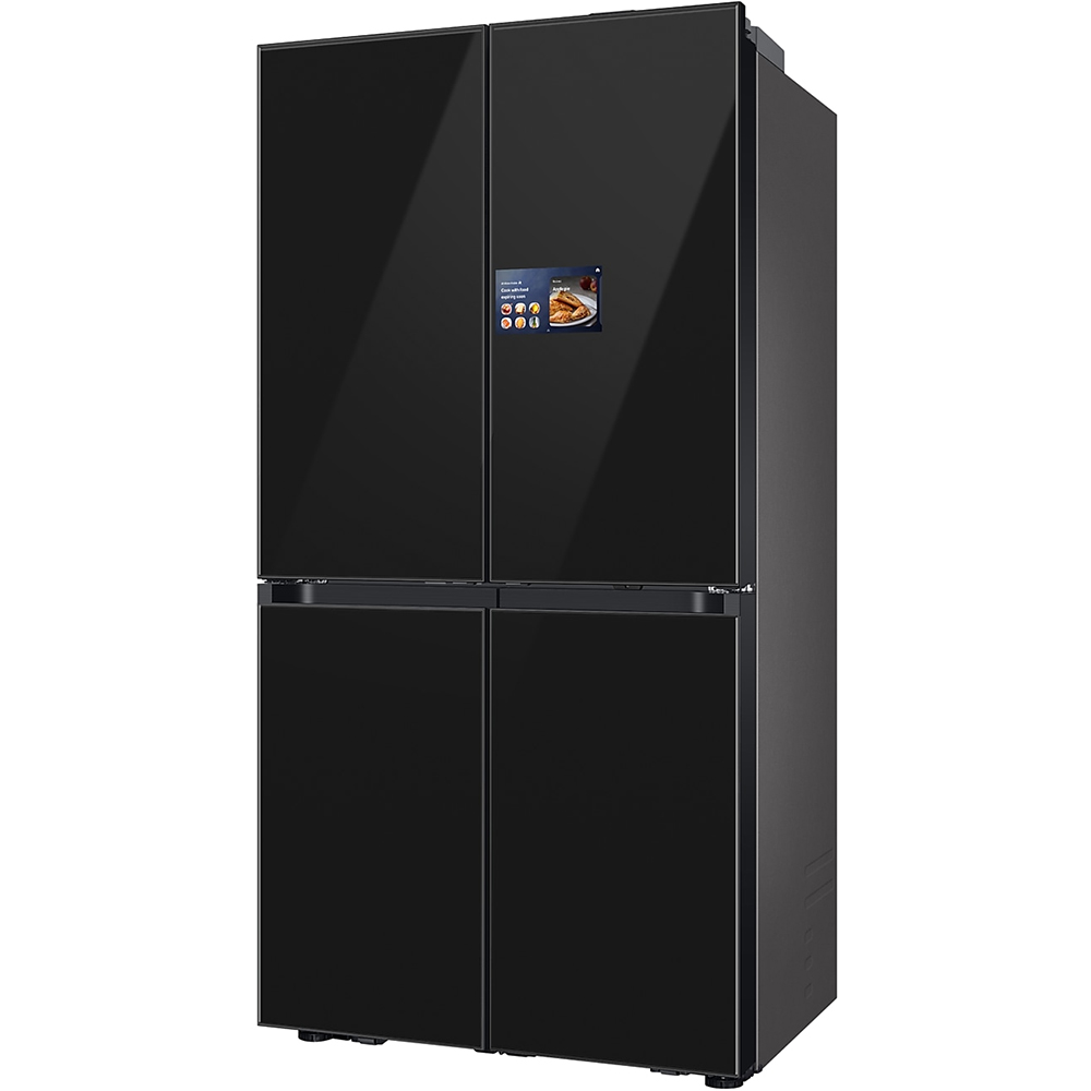 Side by Side SAMSUNG RM90F67CECEO, No Frost, AI Home 9'', 654 l, H 185.3 cm, Clasa E, Dozator apa, sticla neagra