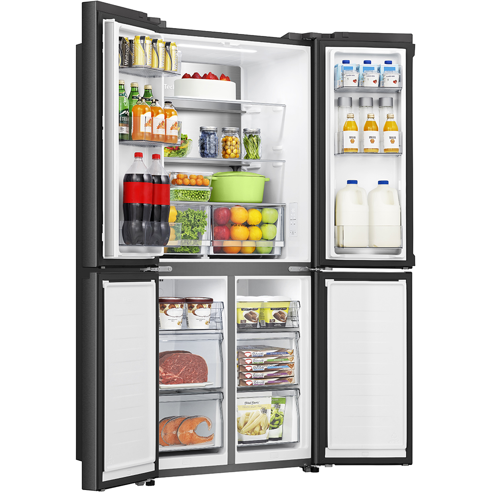 Side by Side HISENSE RQ5P470SAFE, Total No Frost, 483 l, H 178.5 cm, Clasa E, Wi-Fi, negru