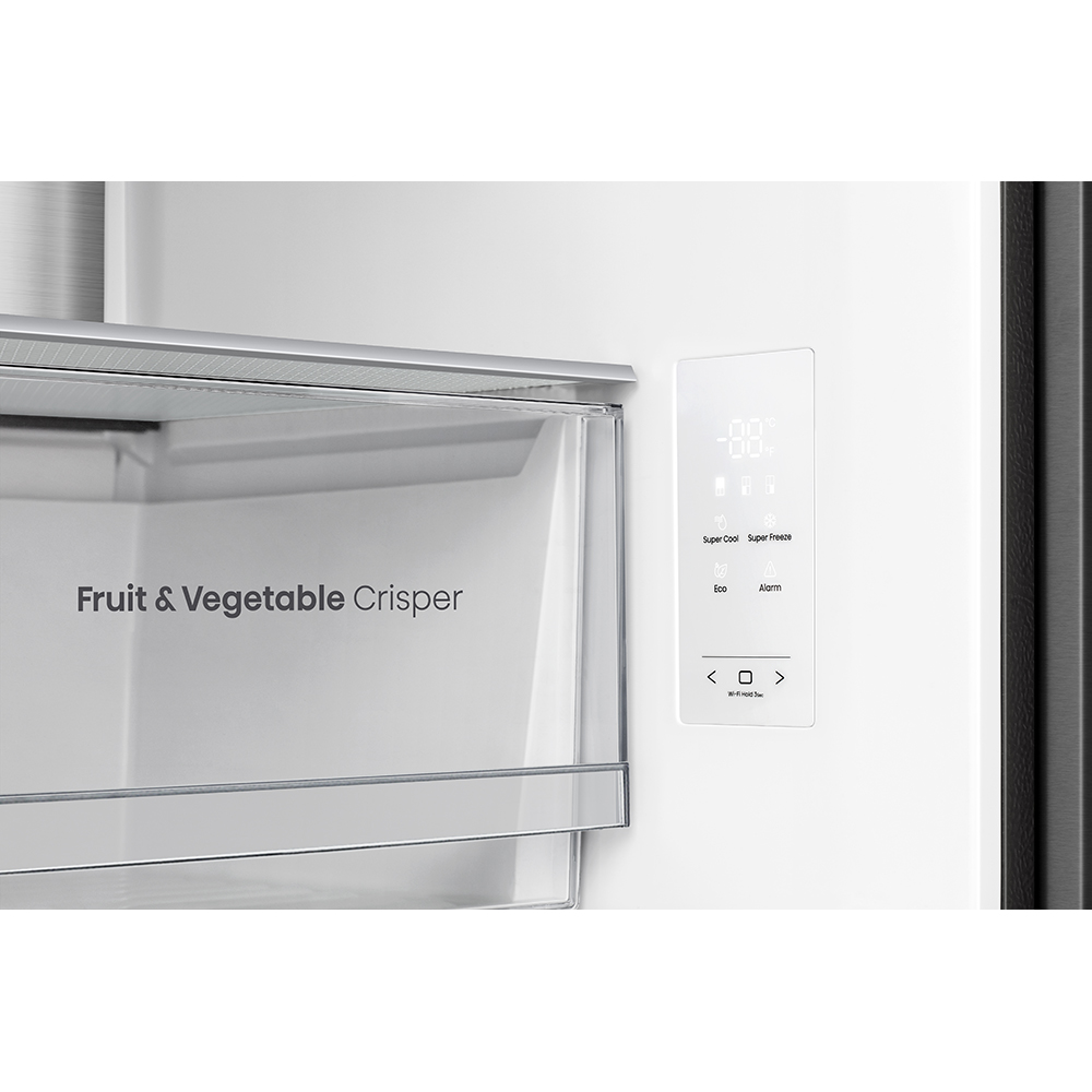 Side by Side HISENSE RQ5P470SAFE, Total No Frost, 483 l, H 178.5 cm, Clasa E, Wi-Fi, negru