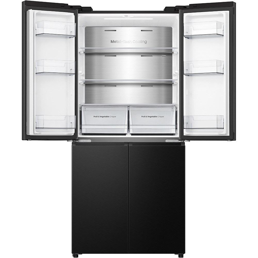 Side by Side HISENSE RQ5P470SALE, Total No Frost, 483 l, H 178.5 cm, Clasa E, Wi-Fi, negru