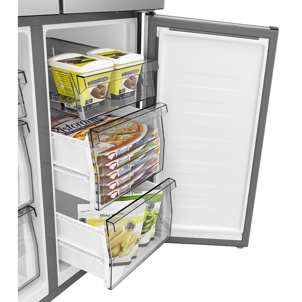 Side by Side HISENSE RQ5P470SALE, Total No Frost, 483 l, H 178.5 cm, Clasa E, Wi-Fi, negru