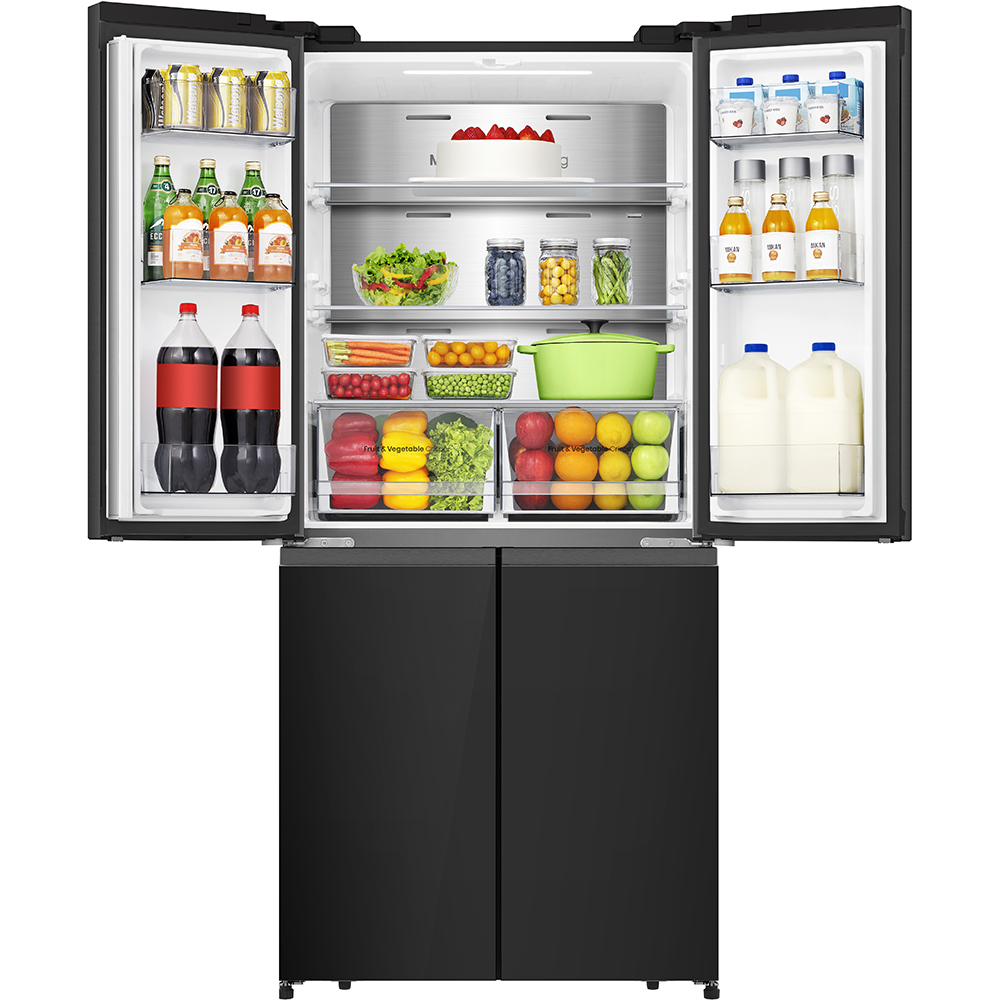 Side by Side HISENSE RQ5P470SALE, Total No Frost, 483 l, H 178.5 cm, Clasa E, Wi-Fi, negru