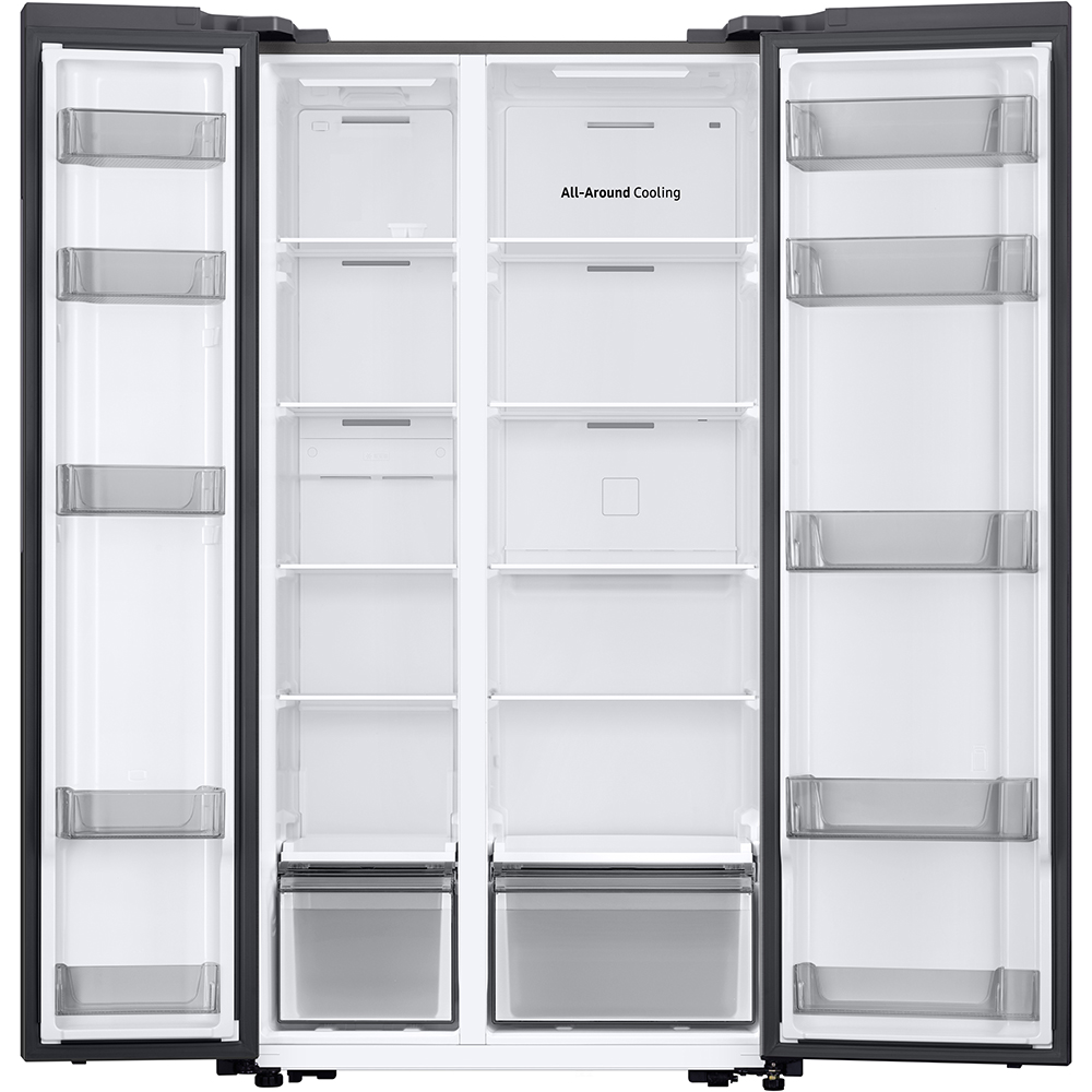 Side by Side SAMSUNG RS57DG400EM9EO, No Frost, 583 l, 178 cm, Clasa E, Wi-Fi, argintiu