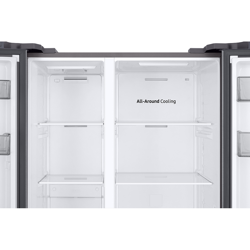Side by Side SAMSUNG RS57DG400EM9EO, No Frost, 583 l, 178 cm, Clasa E, Wi-Fi, argintiu