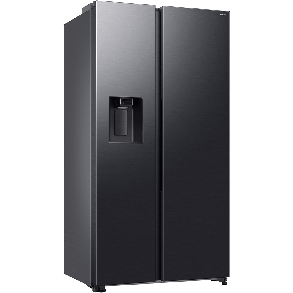 Side by Side SAMSUNG RS70F65KEFEO, No Frost, AI Energy, 640 l, H 178.4 cm, Clasa E, Dozator apa, dark inox