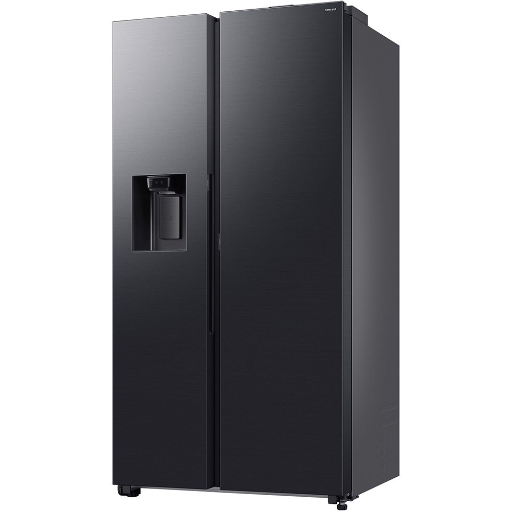 Side by Side SAMSUNG RS80F66KBFEO, No Frost, AI Energy, 634 l, H 178.4 cm, Clasa B, Dozator apa, dark inox