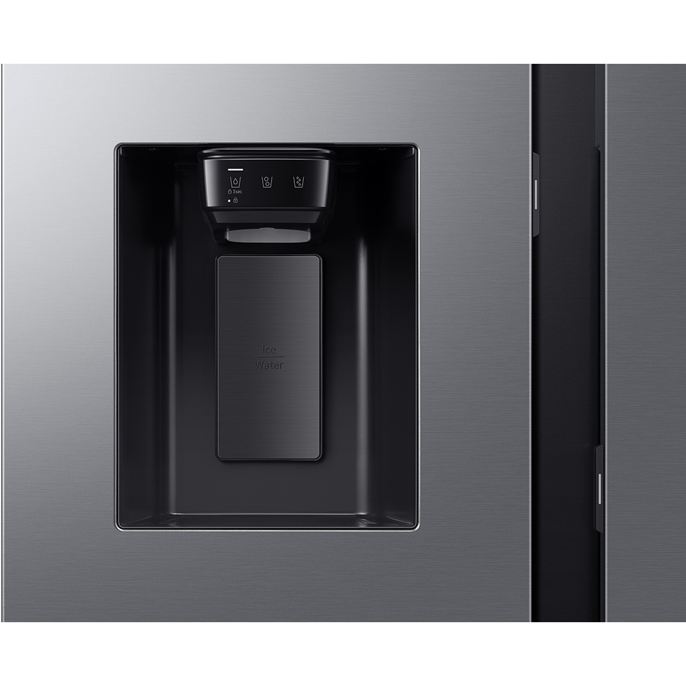 Side by Side SAMSUNG RS80F67KCTEO, No Frost, AI Energy, 634 l, H 178.4 cm, Clasa C, Dozator apa, inox