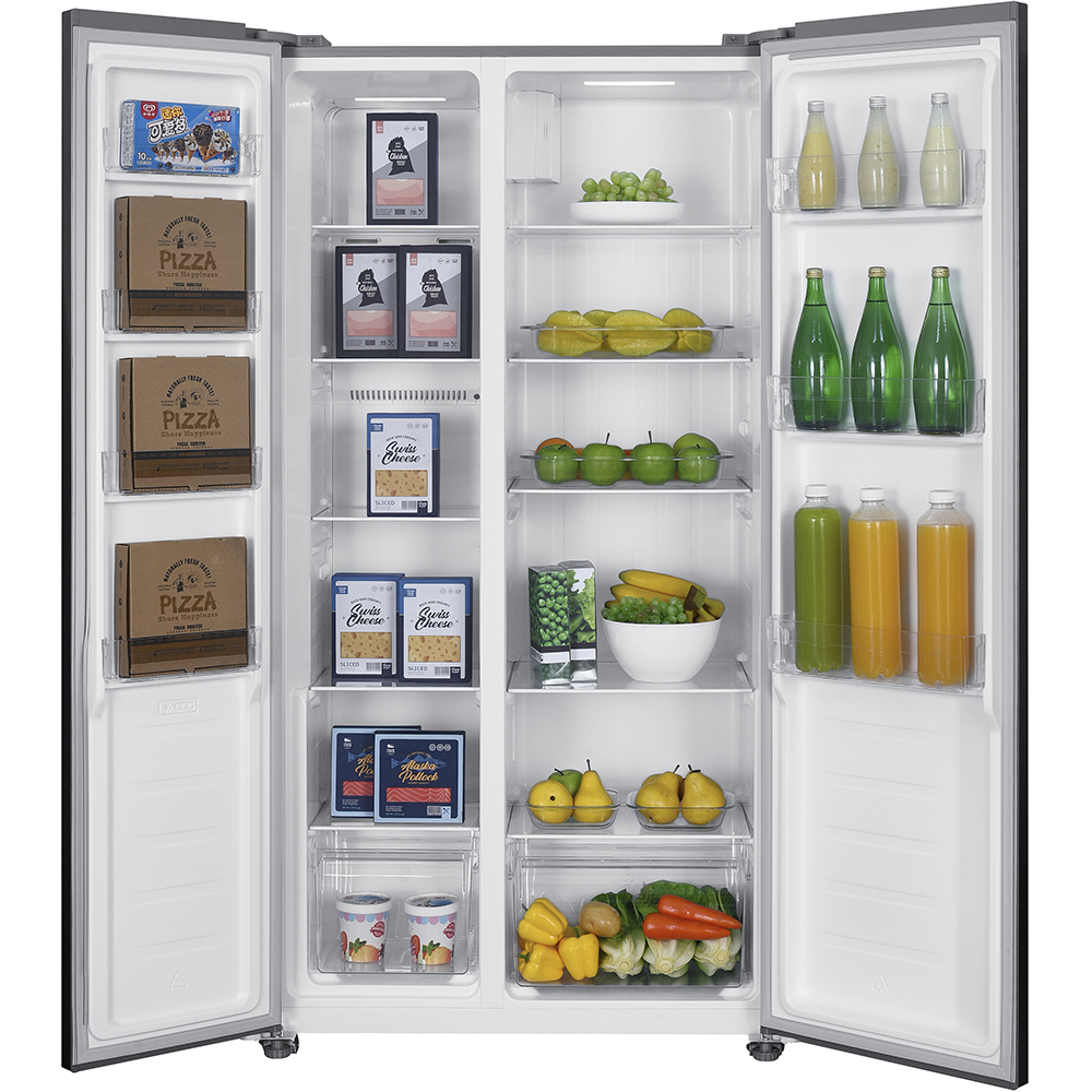Side by Side VORTEX VS43NSS01H, No Frost, 442 l, H 177 cm, Clasa E, inox