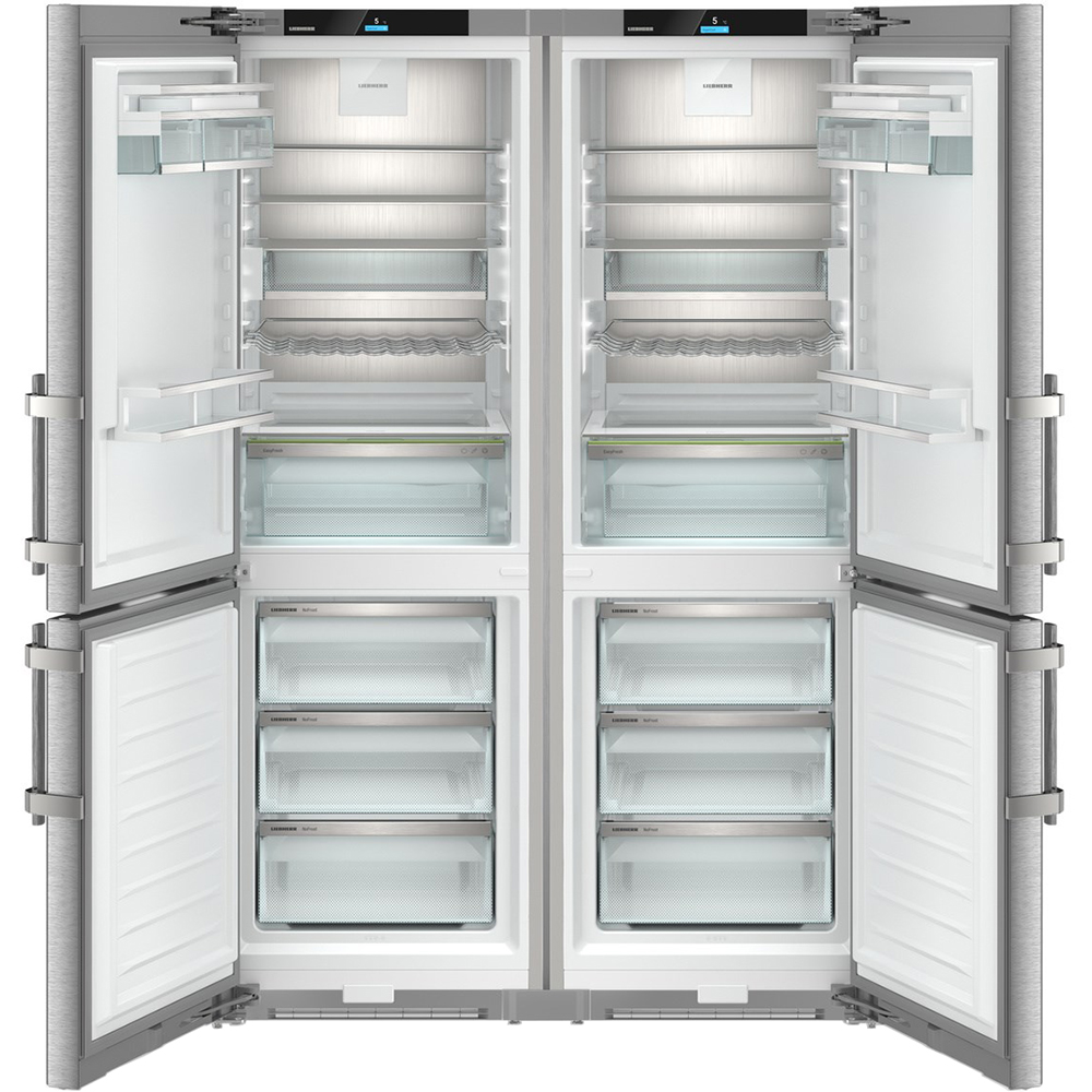 Side by Side LIEBHERR XCCsd 5250 Prime, Duo Cooling, 664 l, H 185.5 cm, Clasa C, argintiu