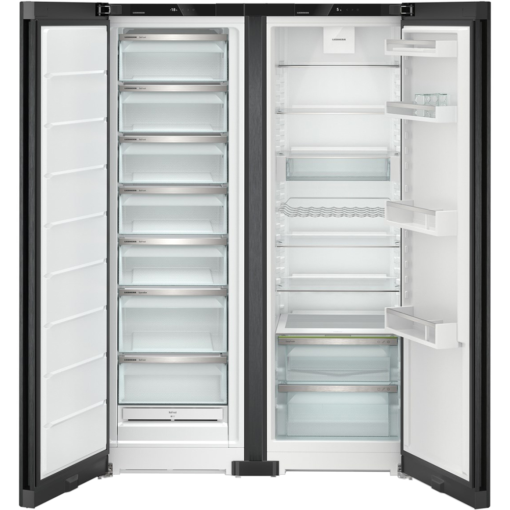 Side by Side LIEBHERR XRFbd 5220 Plus, Duo Cooling, 677 l, H 185 cm, Clasa D, negru